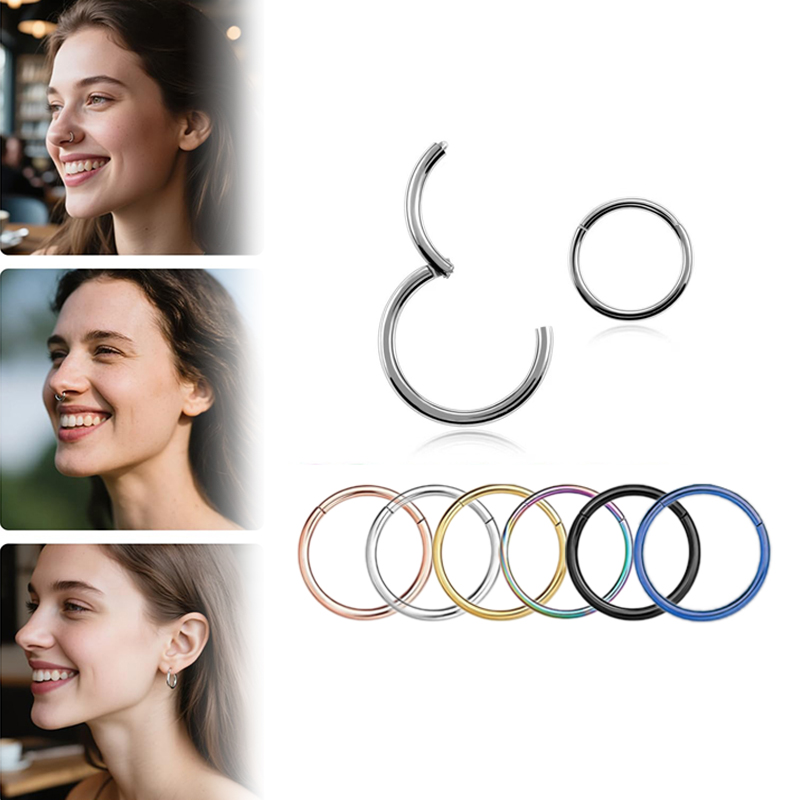 16G 316L Surgical Steel Hinged - Body Jewelry Cartilage Earrings ulasan dan harga