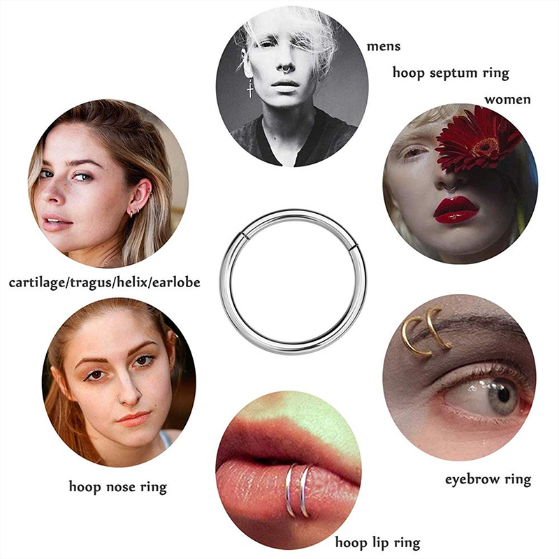 16G 316L Surgical Steel Hinged - Body Jewelry Cartilage Earrings ulasan dan harga