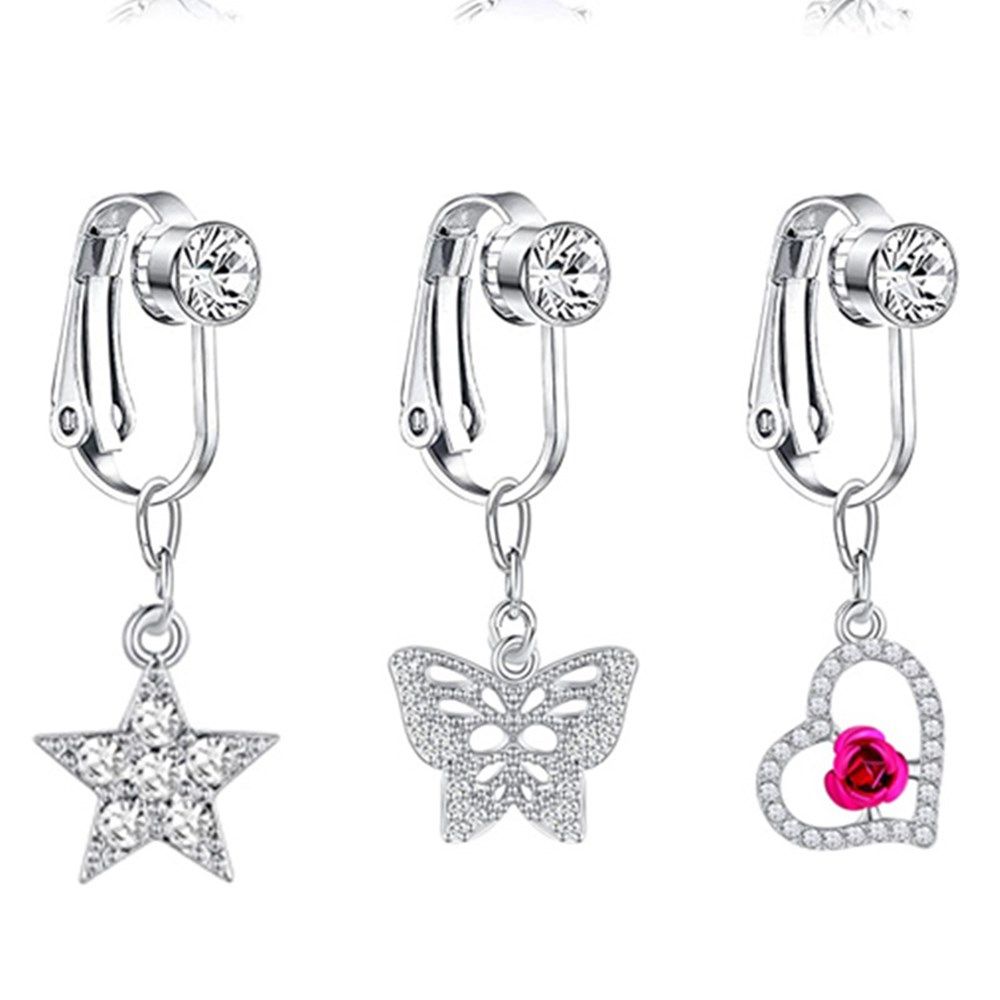 Accessories Clip On Earrings C - Body Jewelry Cartilage Earrings ulasan dan harga