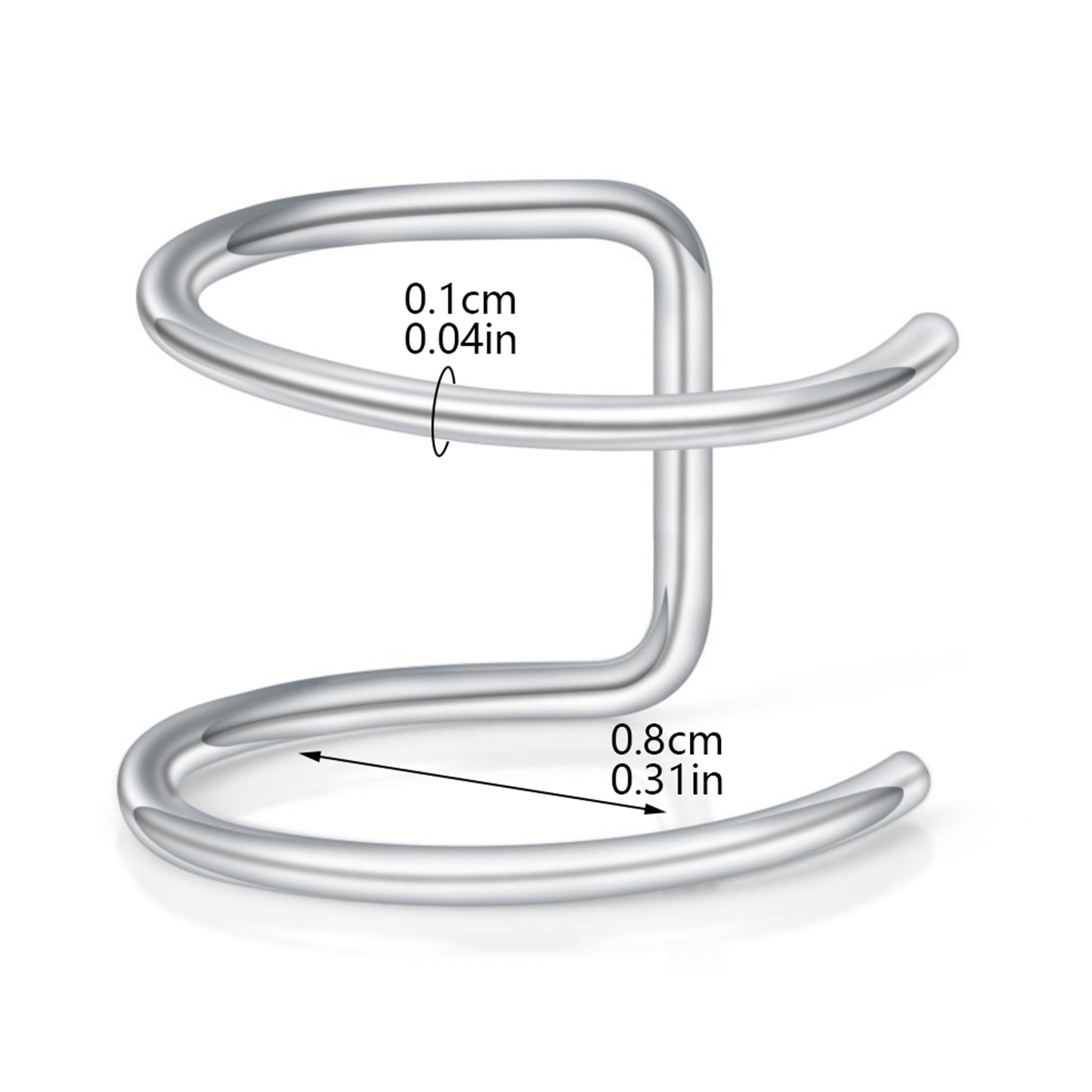 2pcs New No-Piercing Ear Cuffs - Body Jewelry Cartilage Earrings ulasan dan harga